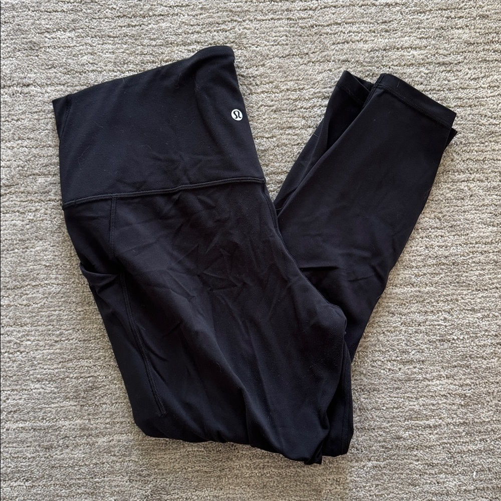 Lululemon Athletica Align™ High-Rise Crop 23" with Pockets. Black size 14